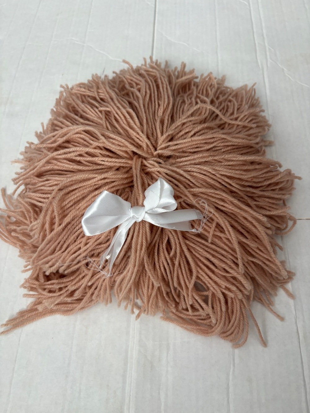 Cabbage Patch inspired yarn wig